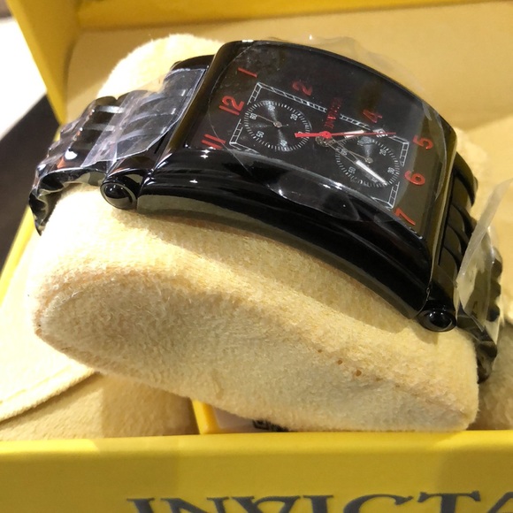 Invicta Cuadro watch Quartz multifunction black dial watch with box & outer box - Picture 5 of 14